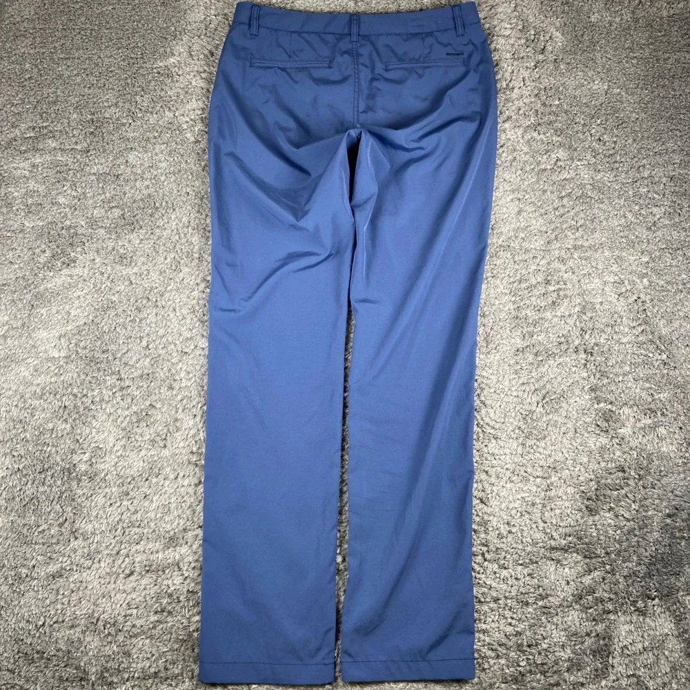 Bonobos Golf Performance Slim Pants Men 33x34 Blue Chino Active Stretch Trousers